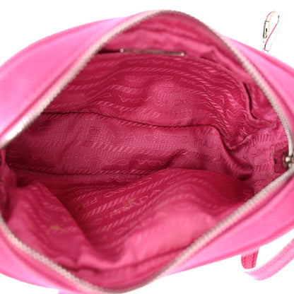 Prada Canvas Grommet Canapa Tote Pink 9 of 18