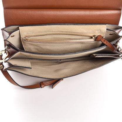 Chloe Suede Calfskin Medium Faye Shoulder Bag Tobacco 5 of 7