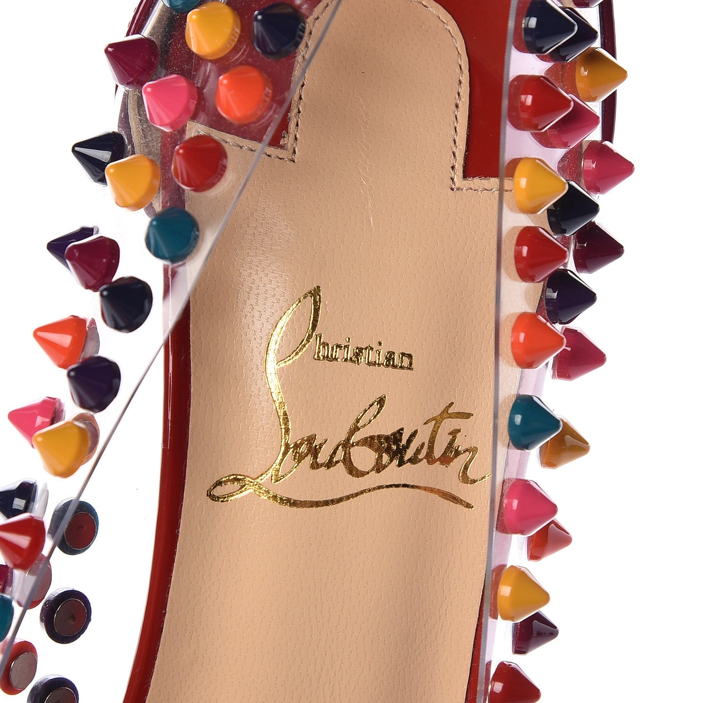 Patent PVC Spike Me 100 Pumps 35.5 Multicolor