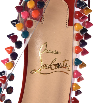 Christian Louboutin Patent PVC Spike Me 100 Pumps 35.5 Multicolor 6 of 7