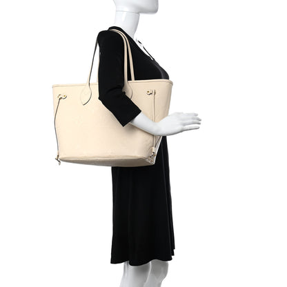 Louis Vuitton Empreinte Monogram Giant Neverfull MM Cream 2 of 11