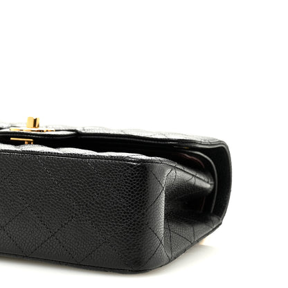 Chanel Caviar Quilted Small Double Flap Black 10 of 11