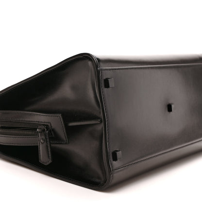 Saint Laurent Shiny Calfskin Medium Uptown Tote Black 7 of 10