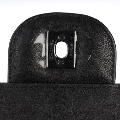 Chanel Crumpled Calfskin Quilted Jumbo Double Flap So Black 5 of 8
