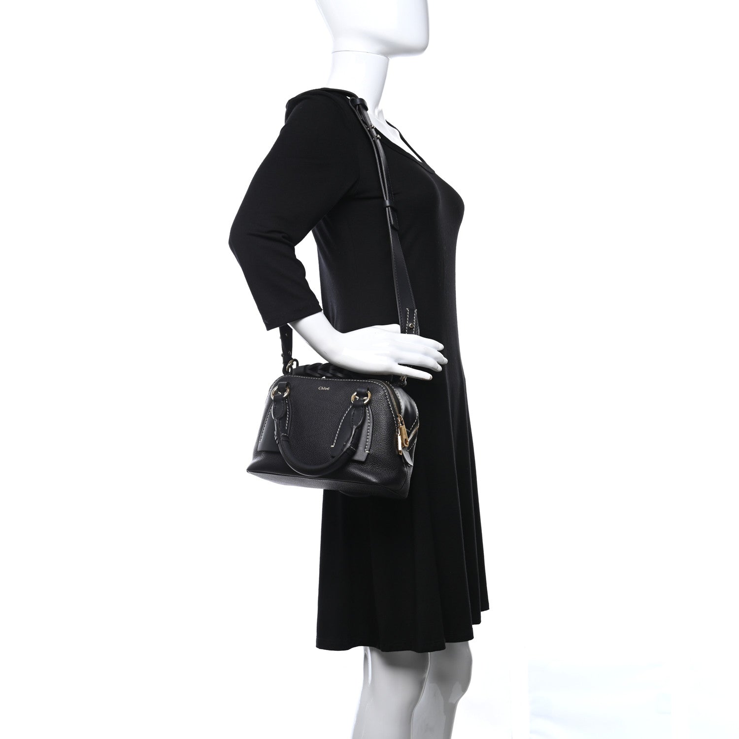 Chloe Calfskin Small Daria Full Blue 2 of 10
