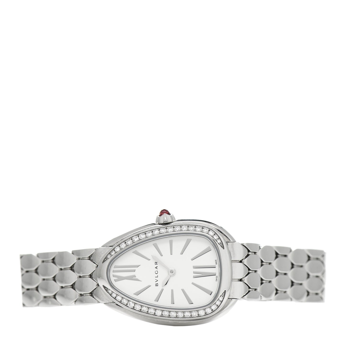 Stainless Steel Diamond Bezel 25mm Serpenti Seduttori Quartz Watch