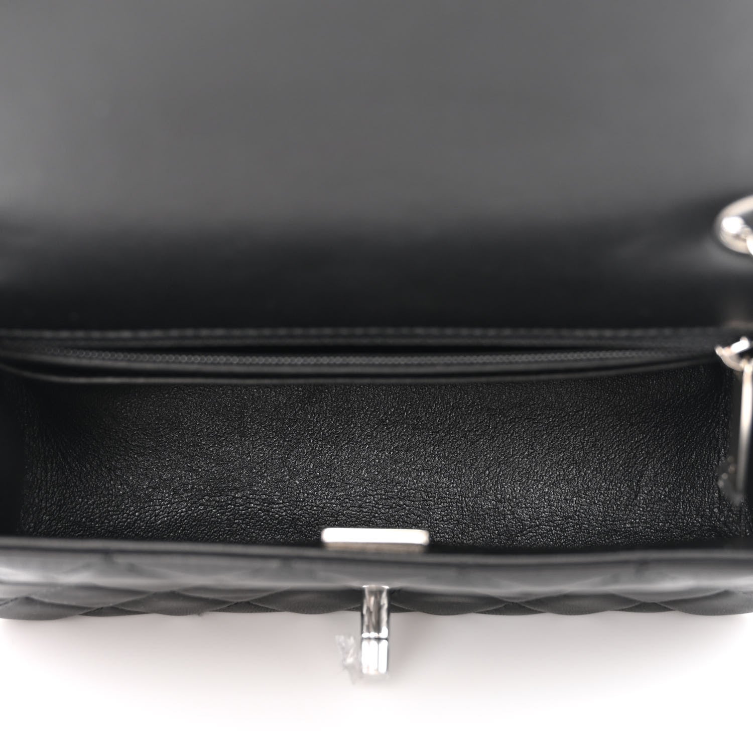 Chanel Lambskin Quilted Mini Rectangular Flap Black 5 of 12