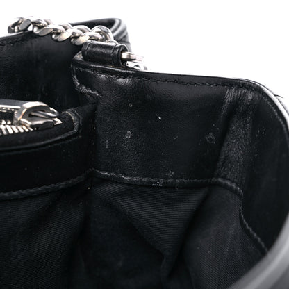 Saint Laurent Calfskin Y Quilted Monogram Medium Loulou Chain Satchel Black 15 of 19