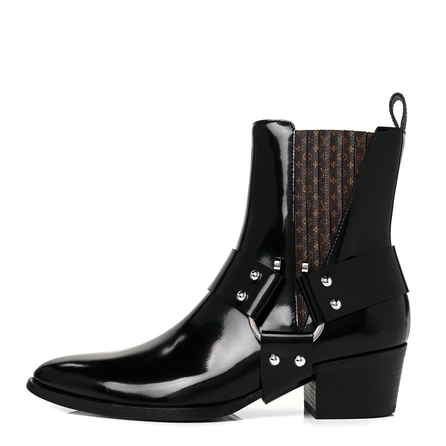 Calfskin Monogram Rhapsody Ankle Boots 38 Black