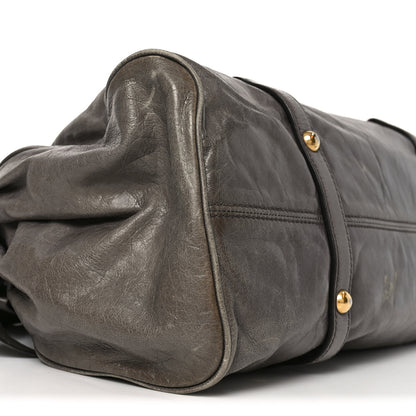 Miu Miu Vitello Lux Bow Bag Pomice 7 of 8