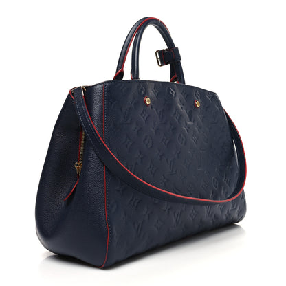 Louis Vuitton Empreinte Montaigne GM Marine Rouge 2 of 10