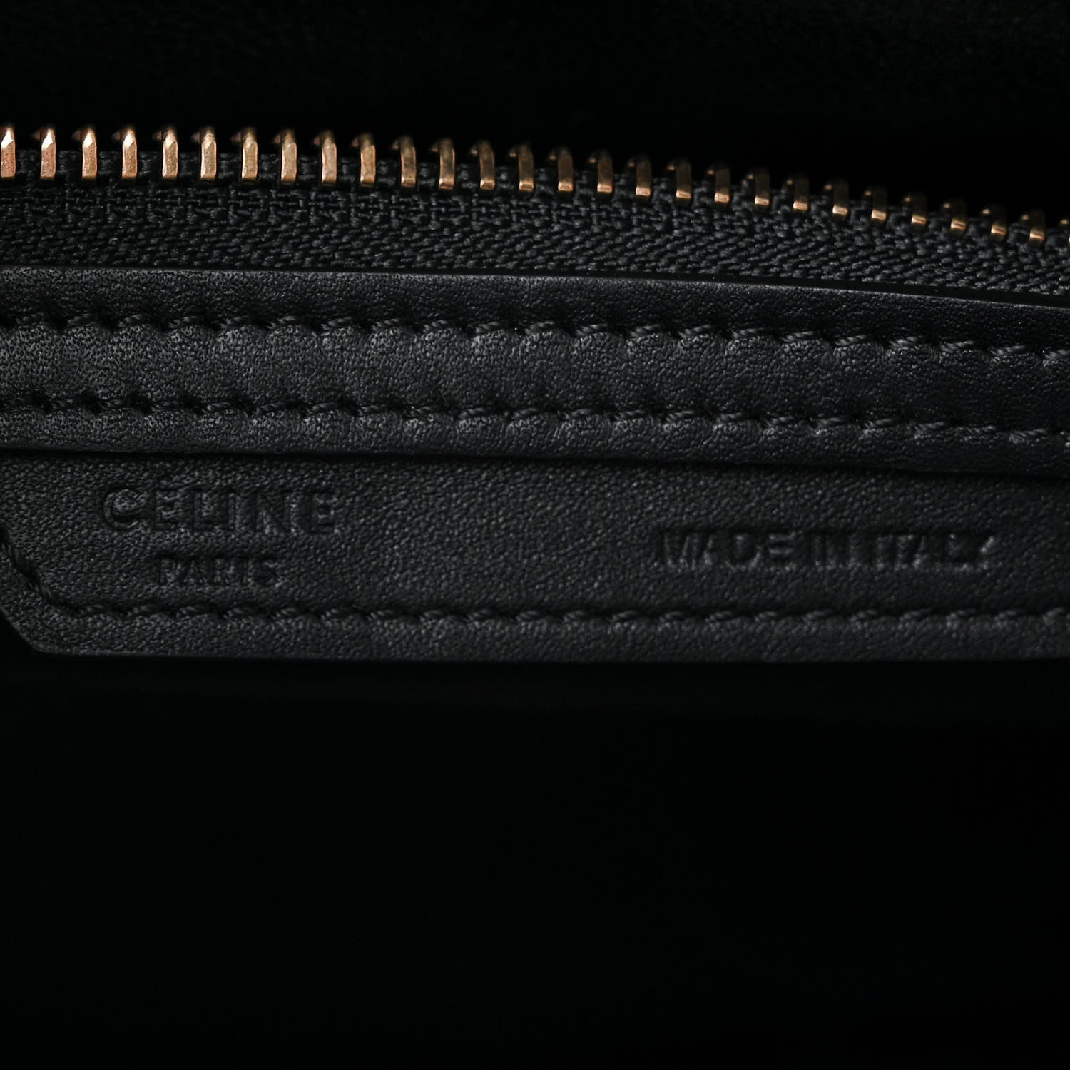 Celine Smooth Calfskin Micro Luggage Black 6 of 10