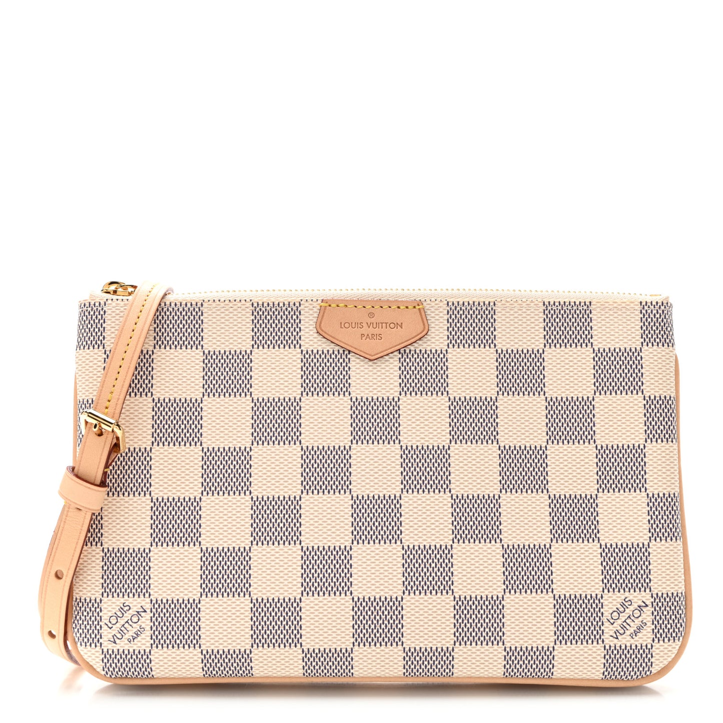 Damier Azur Double Zip Pochette