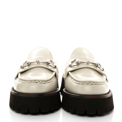 Gucci Cordovan Lux Horsebit Platform Mules 39 Mystic White 2 of 9
