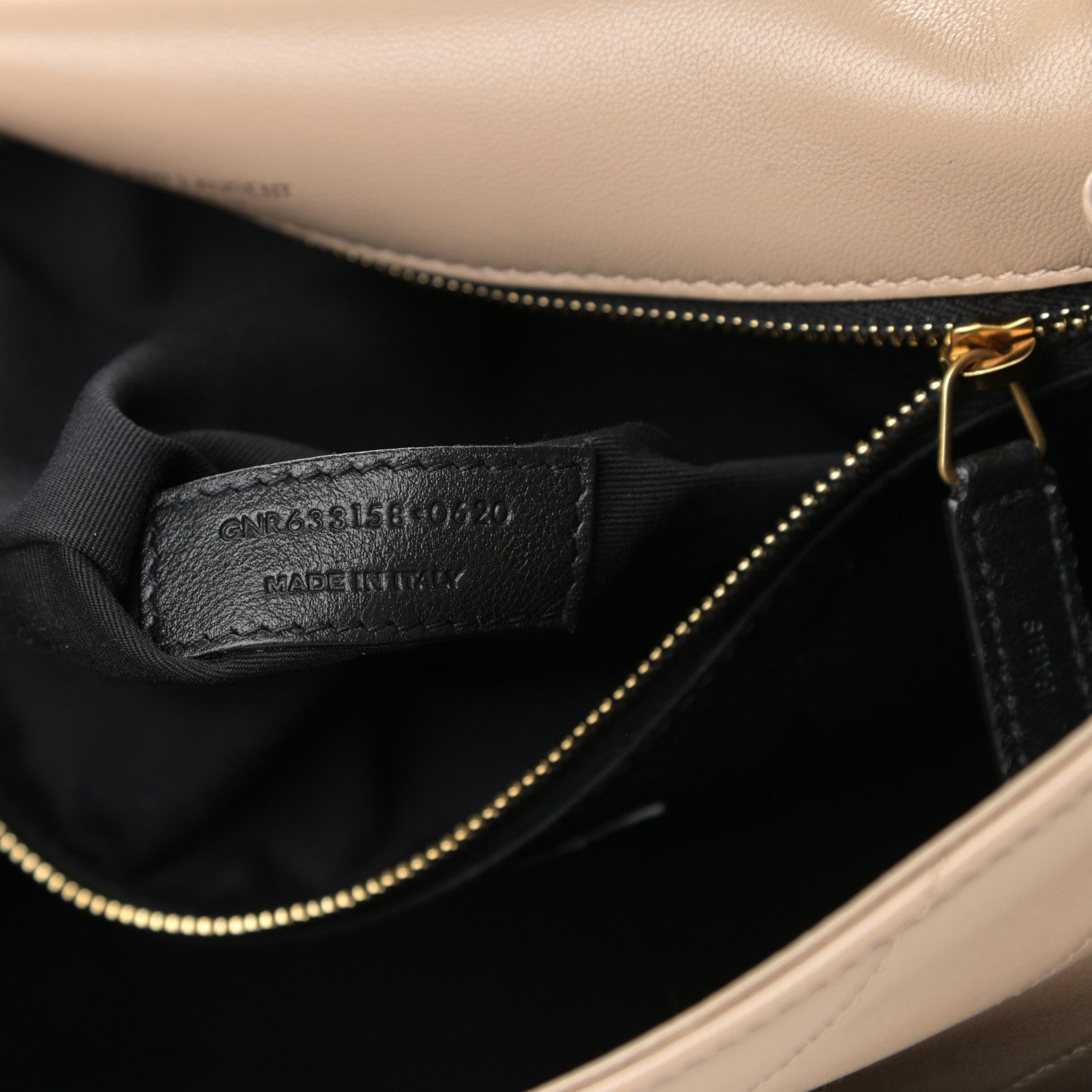 Saint Laurent Lambskin Matelasse Monogram Medium Niki Chain Satchel Dark Beige 7 of 12