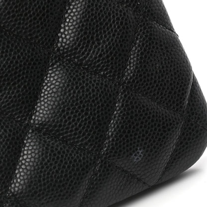 Chanel Caviar Quilted Small Cosmetic Case Black 4 of 8