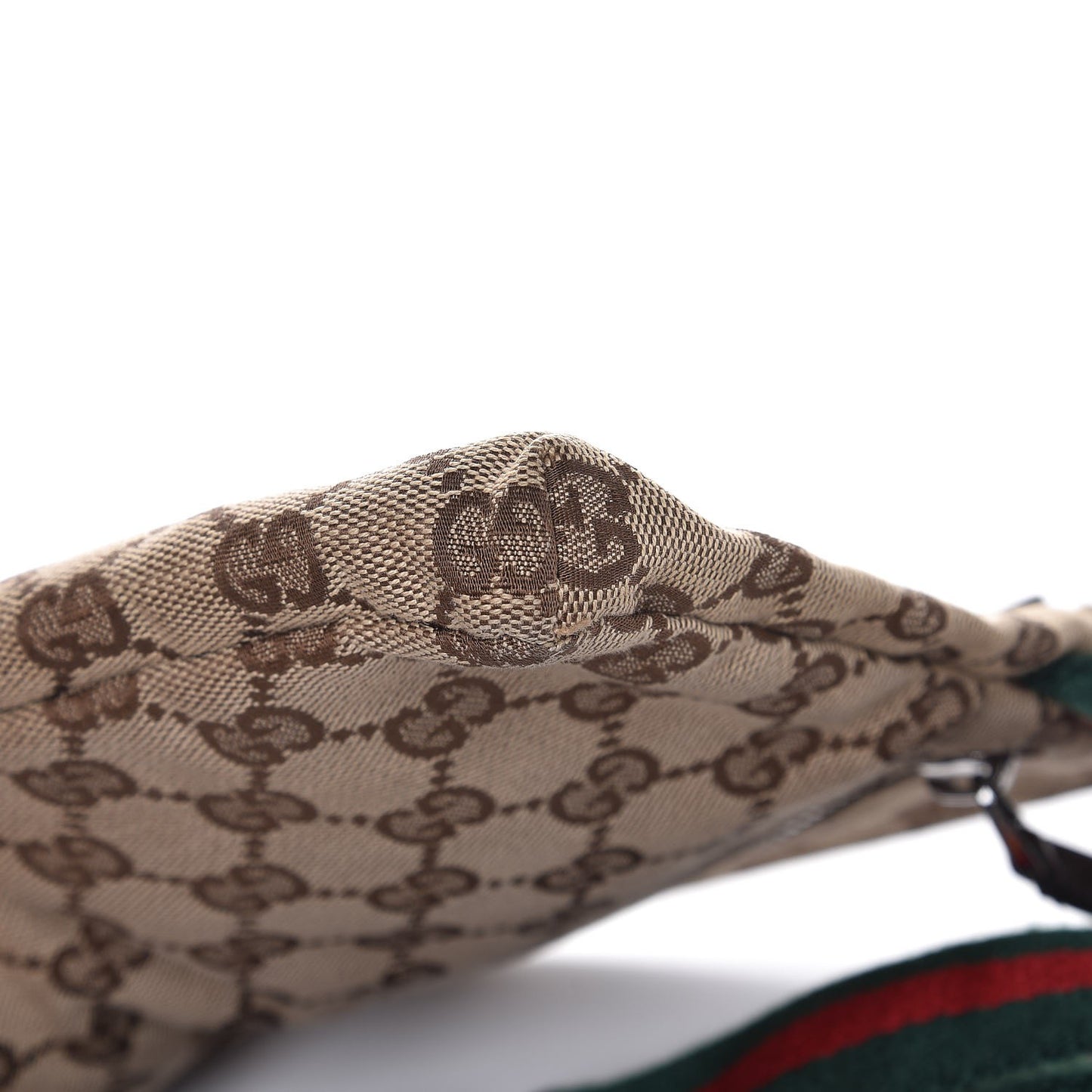 Monogram Web Belt Bag Dark Brown