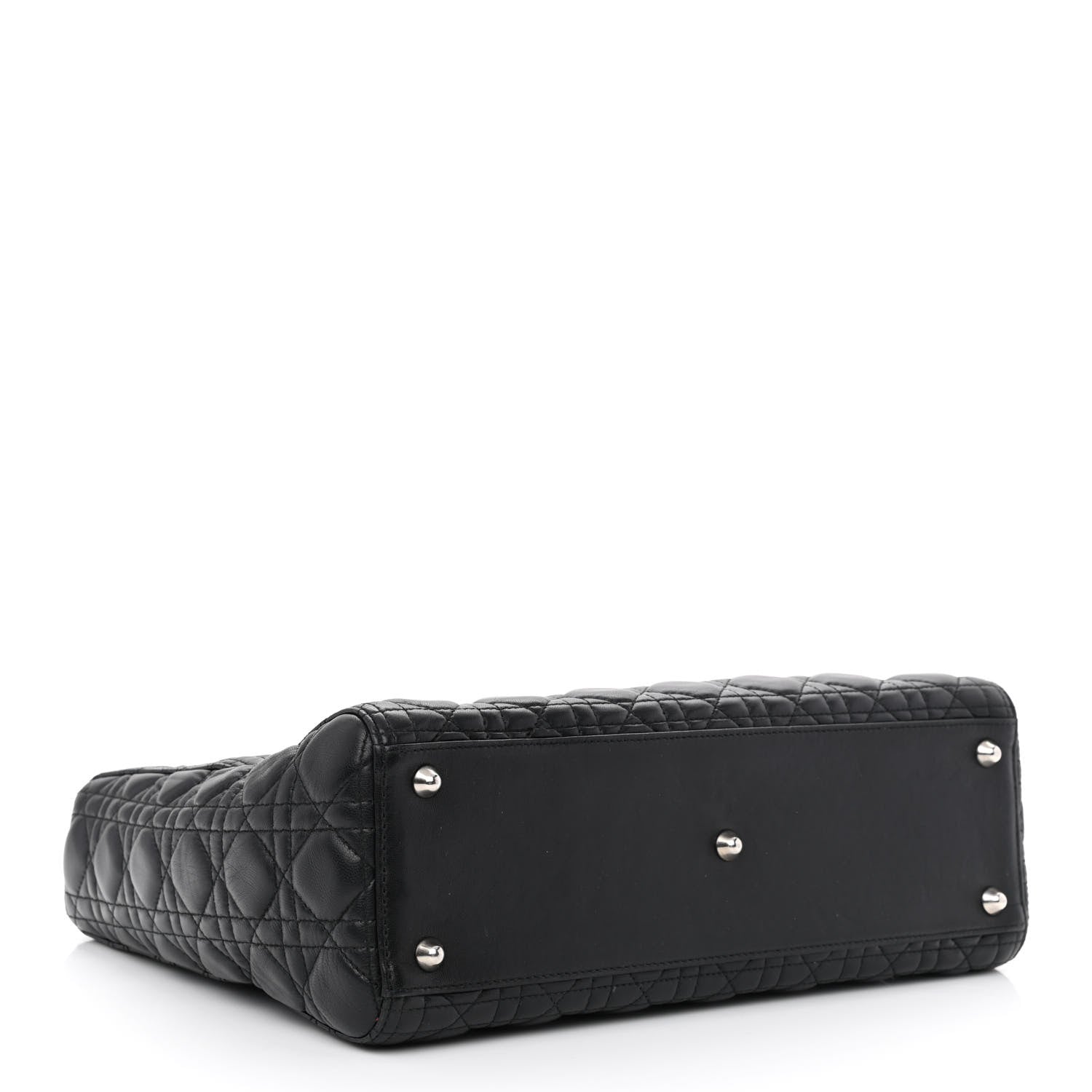 Christian Dior Lambskin Cannage Large Lady Dior Black 4 of 10