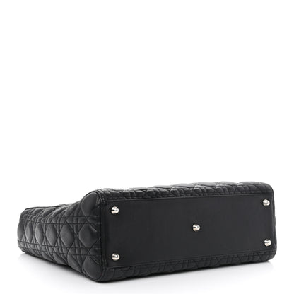 Christian Dior Lambskin Cannage Large Lady Dior Black 4 of 10