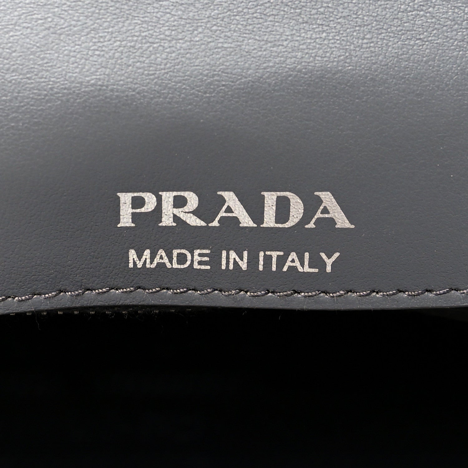 Prada Soft Calfskin Impunture Diagramme Large Chain Flap Shoulder Bag Mercurio 5 of 7