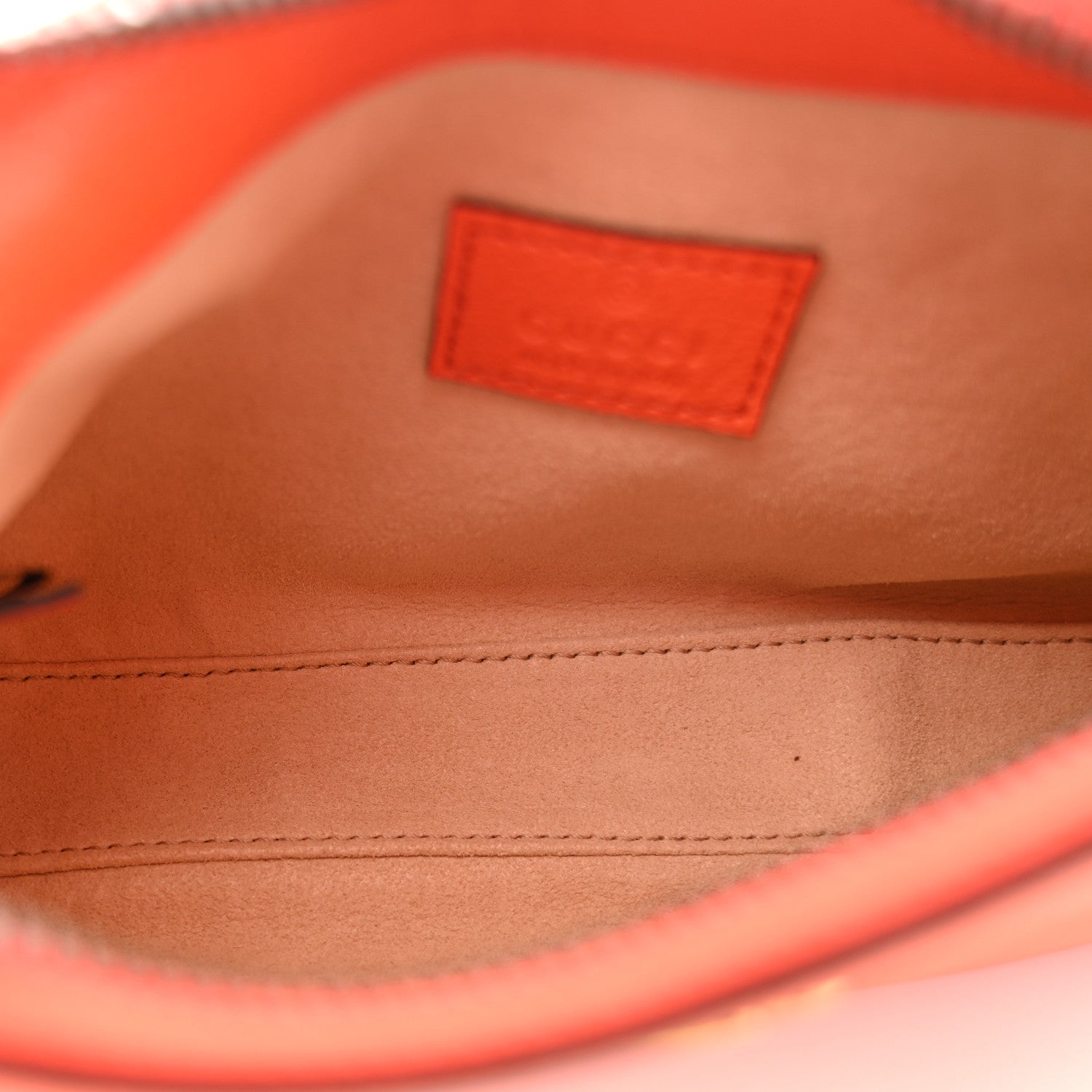 Gucci Goatskin Mini Aphrodite Shoulder Bag Orange 5 of 10