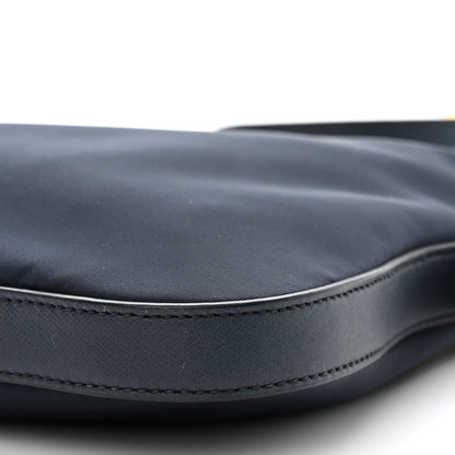Prada Vela Nylon Saffiano Crossbody Navy 11 of 13