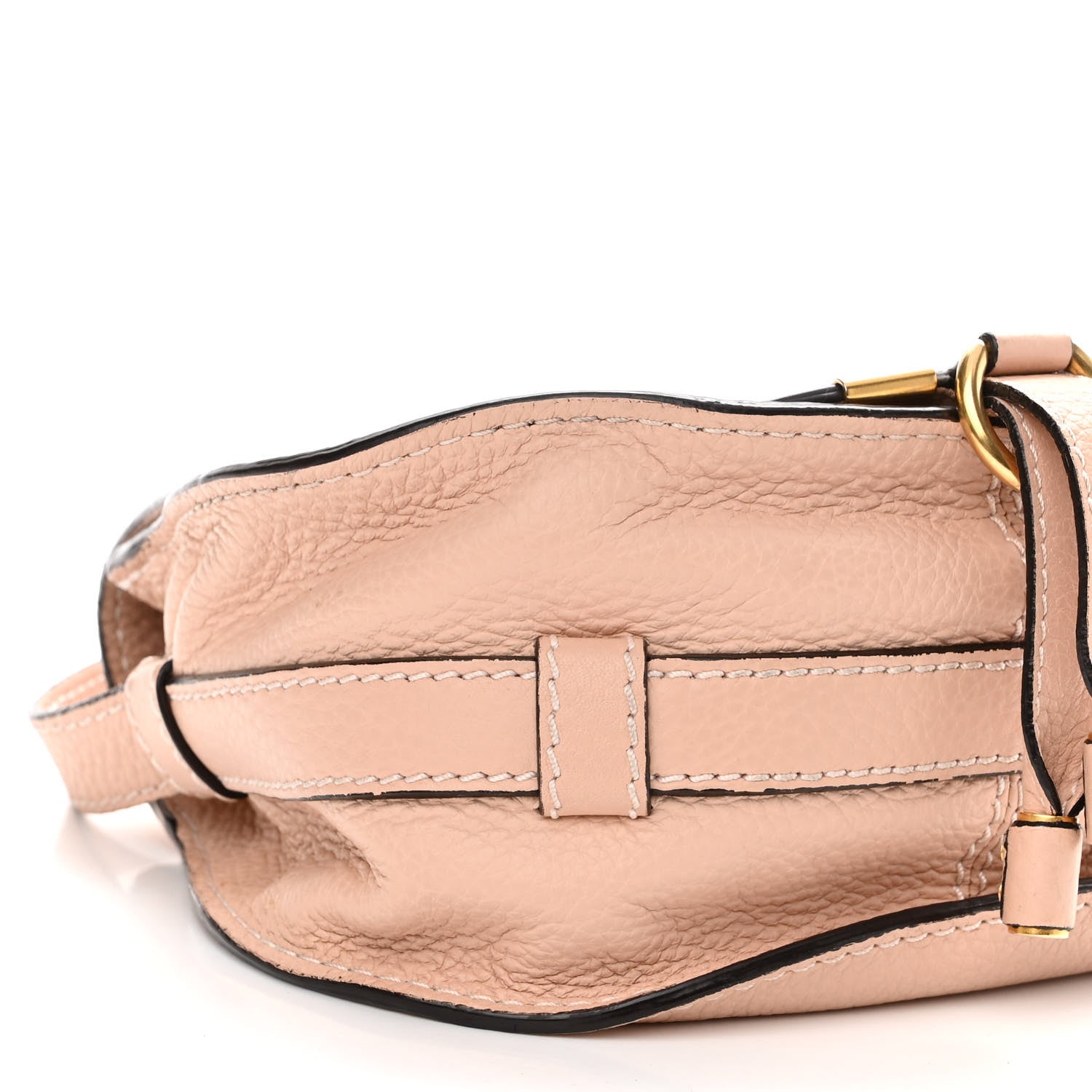 Chloe Grained Calfskin Small Marcie Saddle Bag Anemone Pink 13 of 22