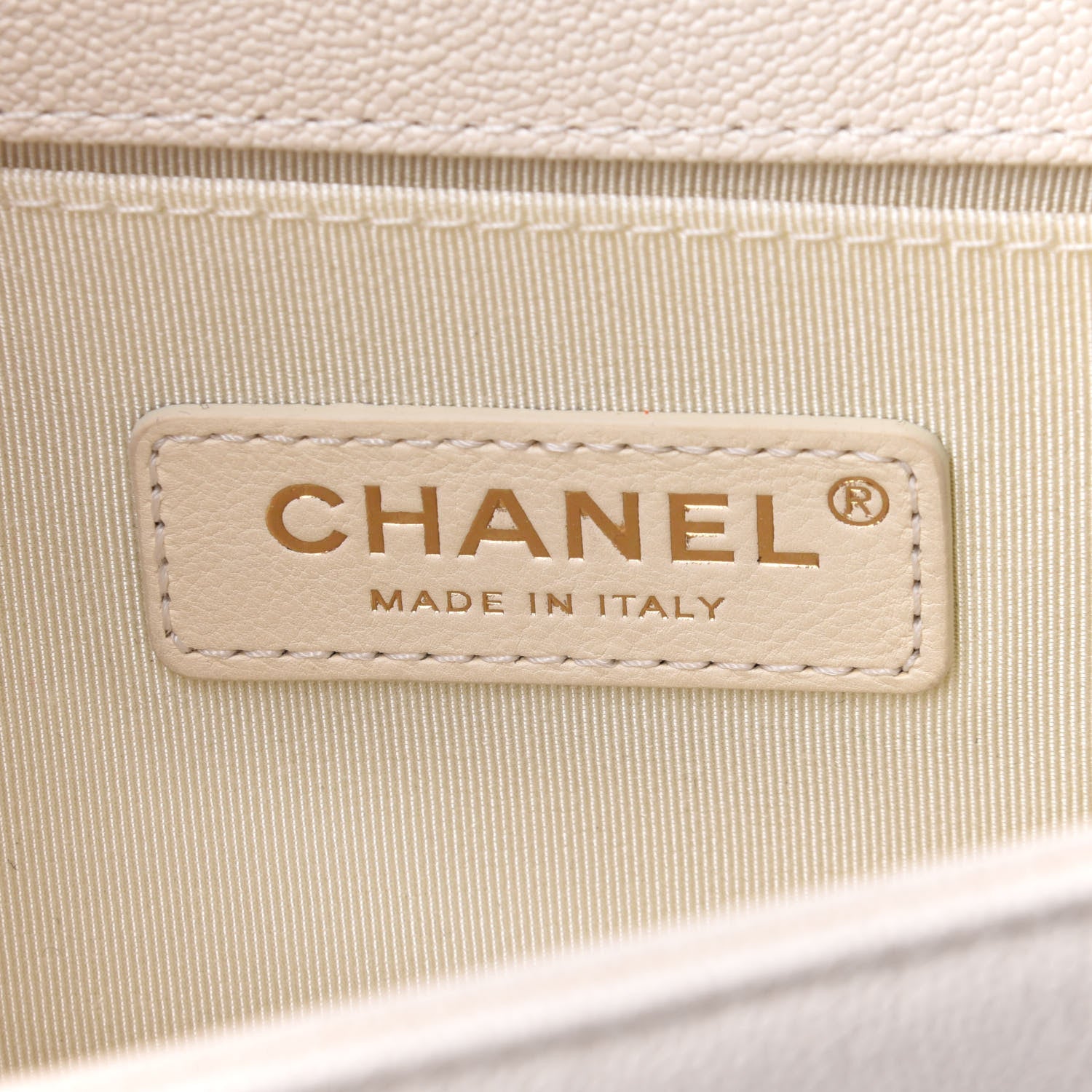 Chanel Caviar Quilted Small Boy Flap White 6 of 9
