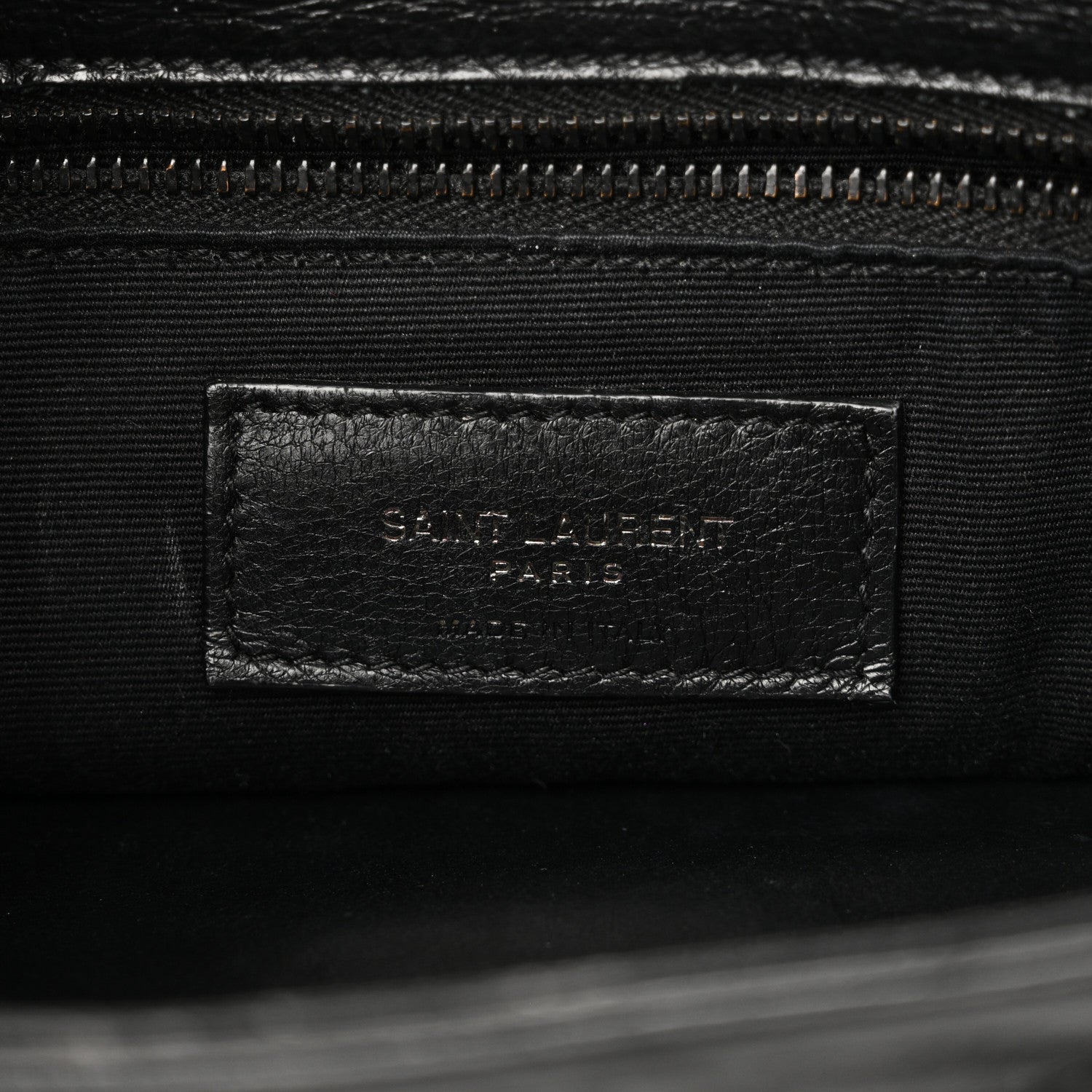 Saint Laurent Crinkled Calfskin Matelasse Monogram Medium Niki Chain Satchel Black 6 of 9