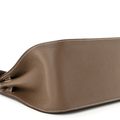 Hermes Taurillon Clemence Jypsiere 28 Etoupe 9 of 11