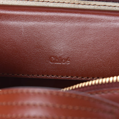 Chloe Shiny Calfskin Mini Vanity C Bag Sepia Brown 7 of 9