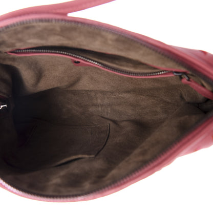 Bottega Veneta Nappa Intrecciato Floral Embroidered Pillow Crossbody Messenger Dusty Rose 4 of 8