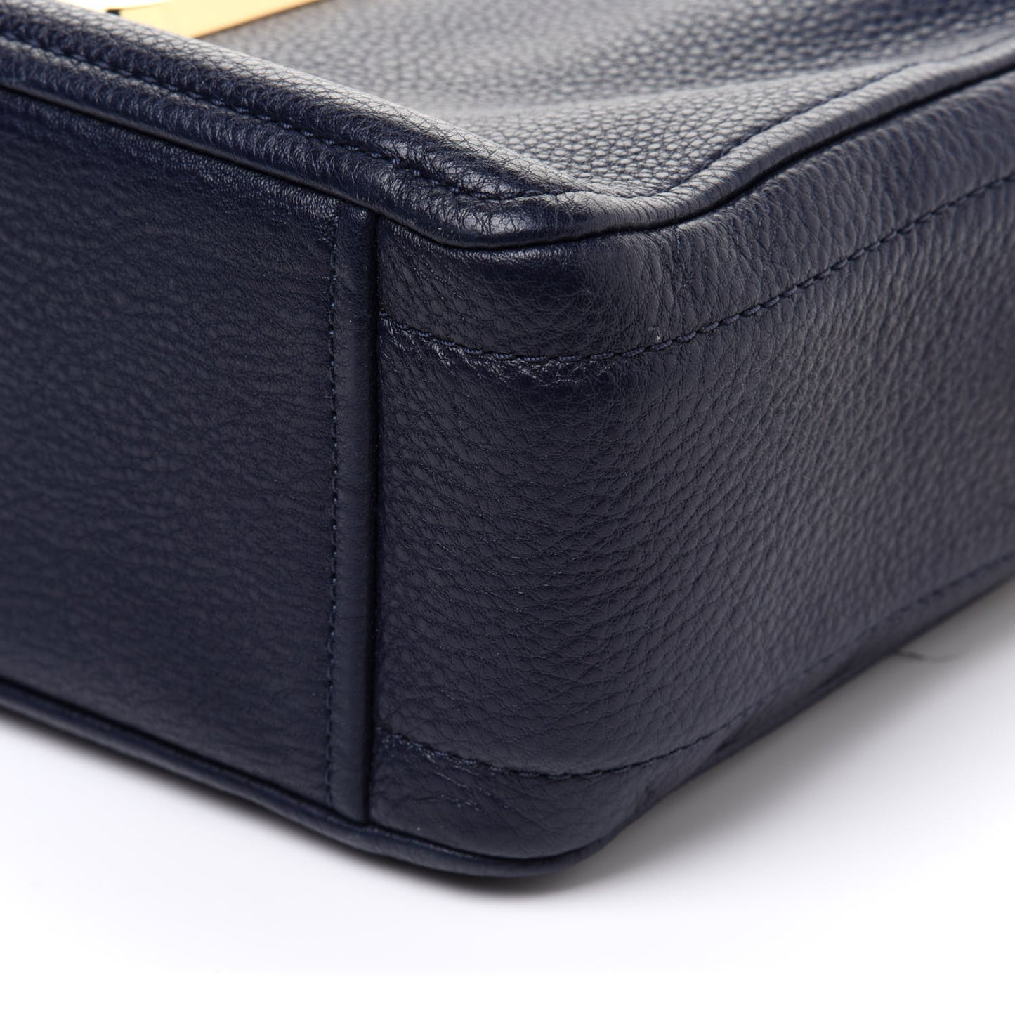 Supple Natural Grain Calfskin The Softshot 27 Bag Navy