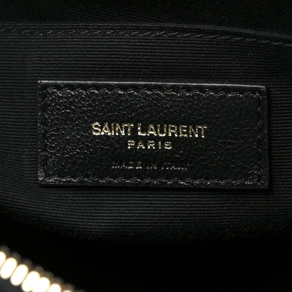 Saint Laurent Calfskin Matelasse Monogram Lou Camera Bag Black 7 of 13