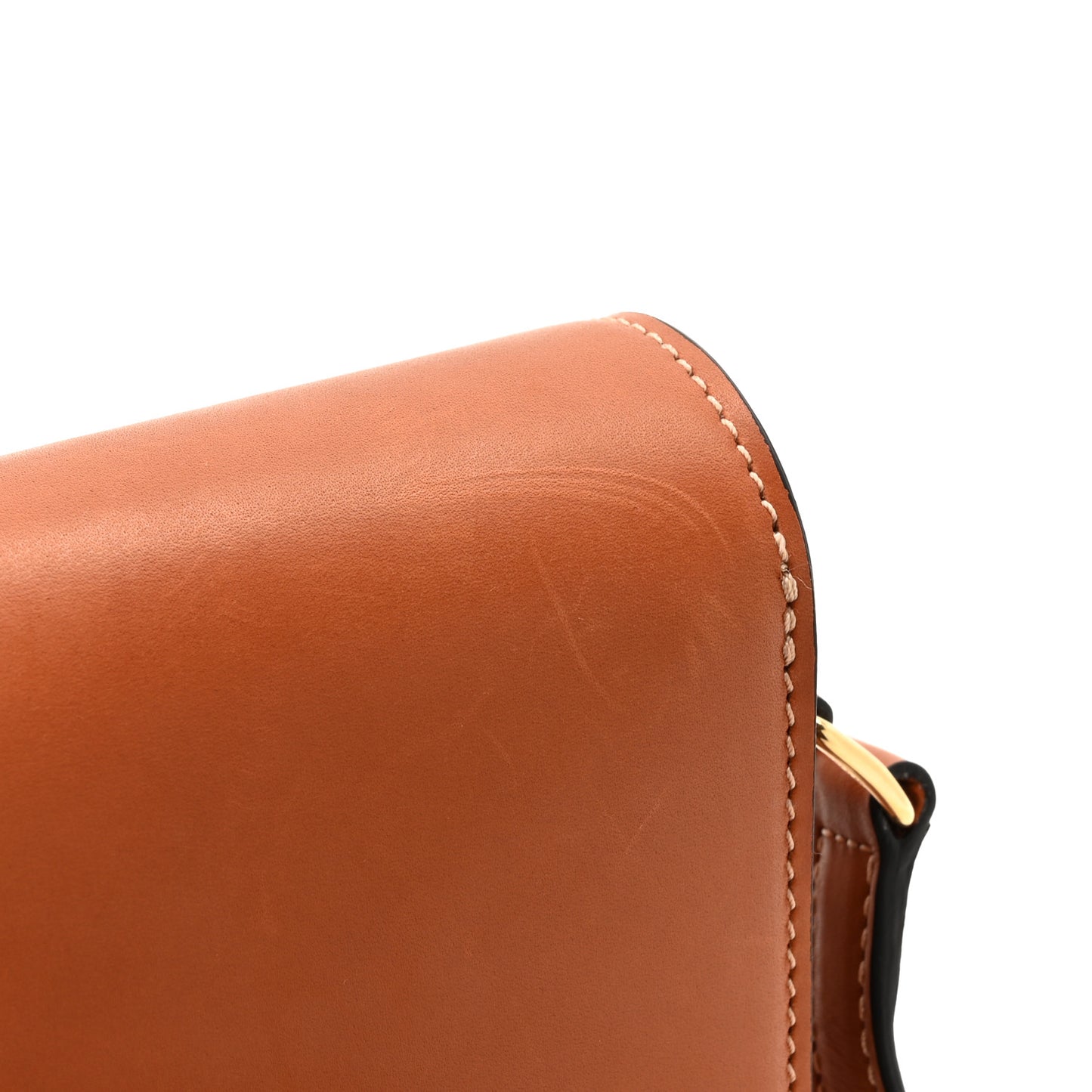 Shiny Calfskin Teen Triomphe Tan