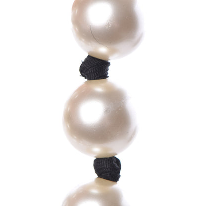 Chanel Pearl Long CC Necklace Gold 9 of 11