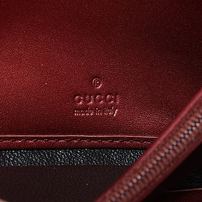 Gucci Metallic Guccissima Lovely Heart Continental Wallet Red 7 of 7