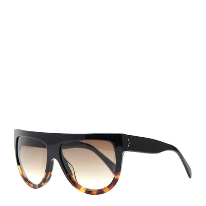 Celine Shadow Sunglasses CL 41026/S Black Havana 1 of 8