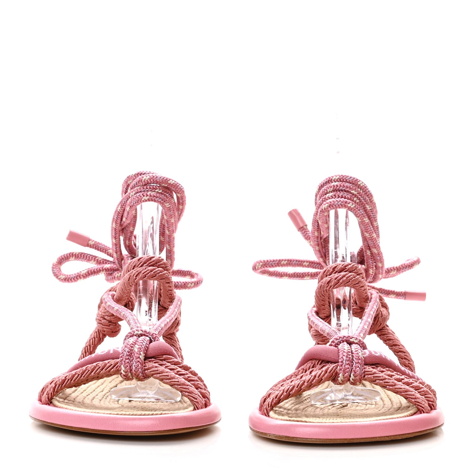 Louis Vuitton Fabric Maia Rope Flat Sandal 36 Rose Clair 2 of 7