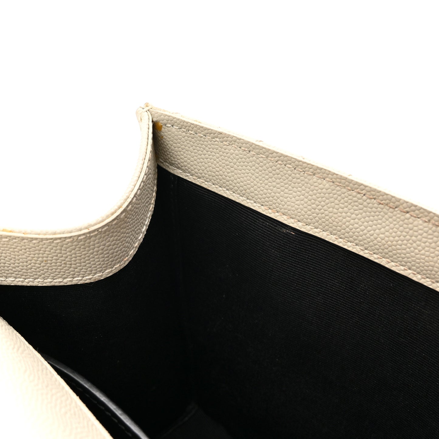 Grain De Poudre Medium Triquilt Monogram Satchel Crema Soft
