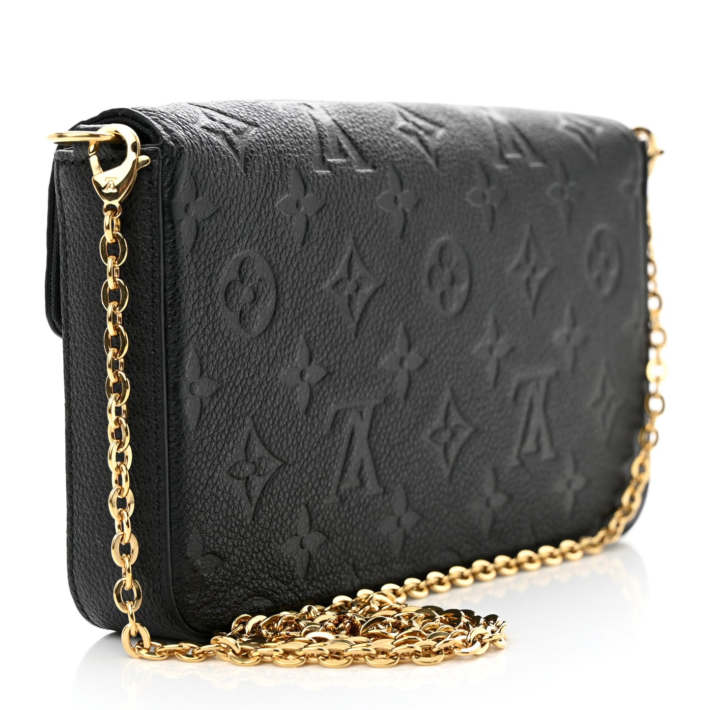 Empreinte Pochette Felicie Chain Wallet Black