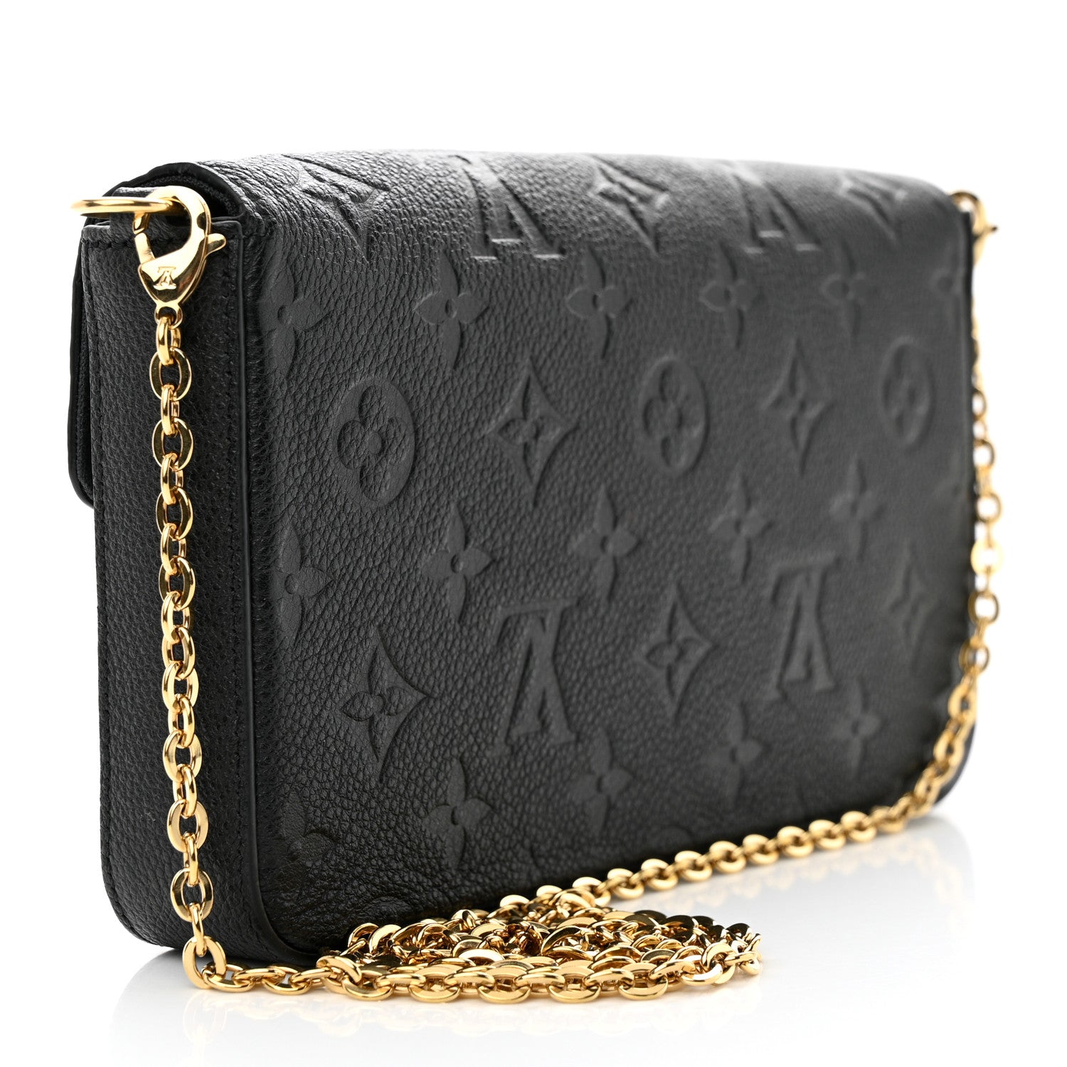 Louis Vuitton Empreinte Pochette Felicie Chain Wallet Black 4 of 13