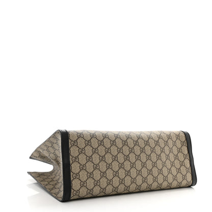 Gucci GG Supreme Monogram Medium Padlock Tote Black 4 of 11