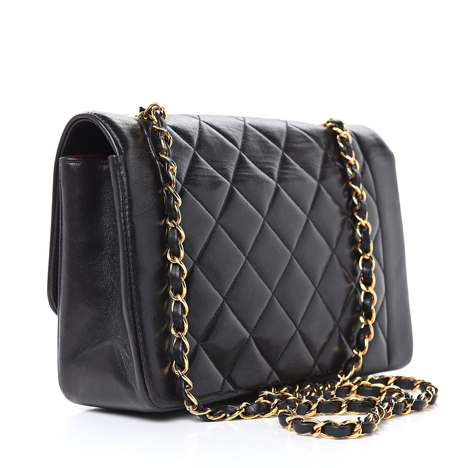 Chanel Lambskin Quilted Medium Single Flap Black 3 of 18