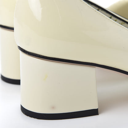 Gucci Vernice GG Marmont Fringe 50mm Loafer Pumps 38.5 Mystic White 10 of 11