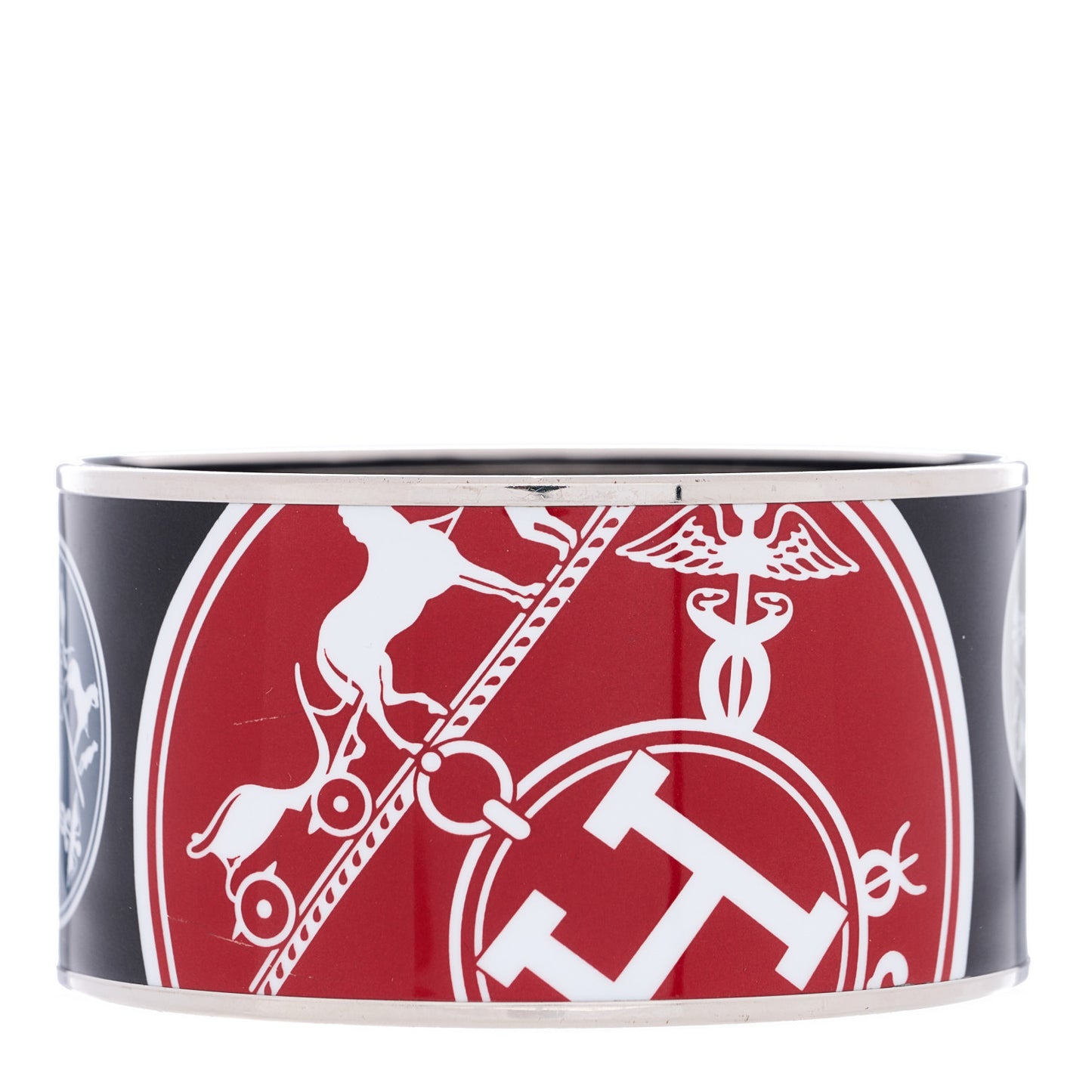 Enamel Printed Ex Libris Extra Wide Bracelet 65
