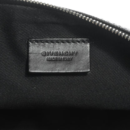 Givenchy Texutured Coated Canvas Rottweiler Print Medium Cosmetic Pouch Black 7 of 8