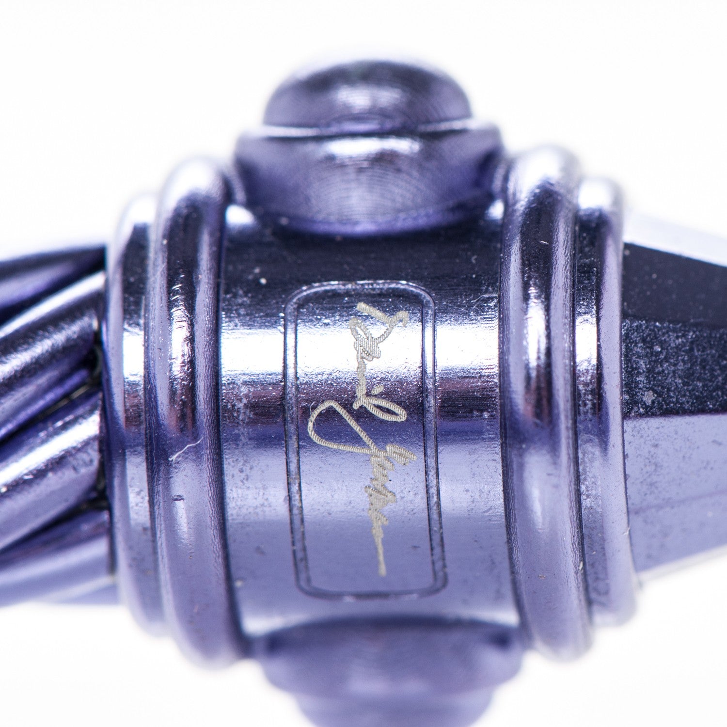 David Yurman Aluminum 10mm Renaissance Cable Bracelet Purple 4 of 5