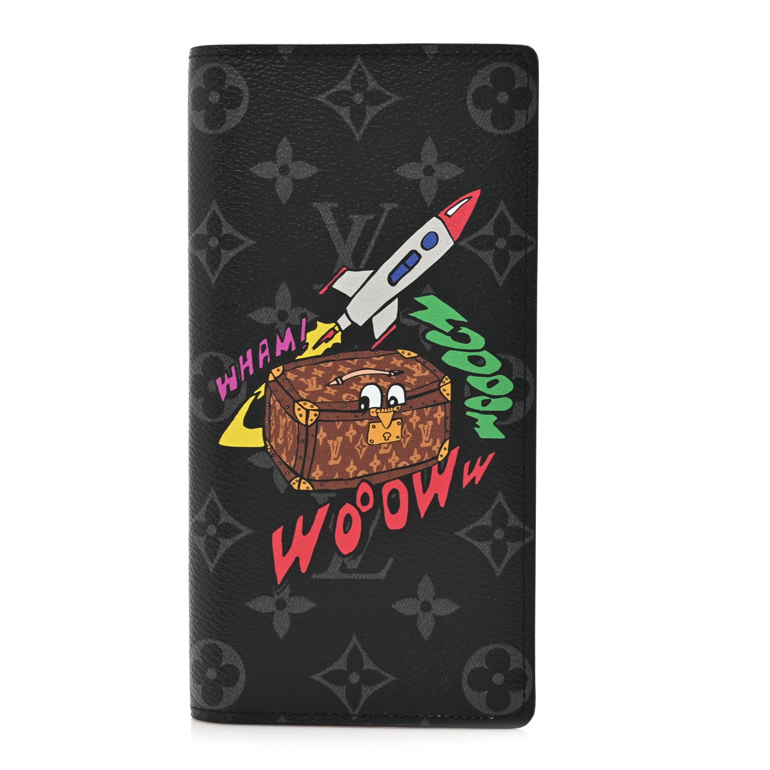 Louis Vuitton Monogram Eclipse Space Age Brazza Wallet 1 of 9