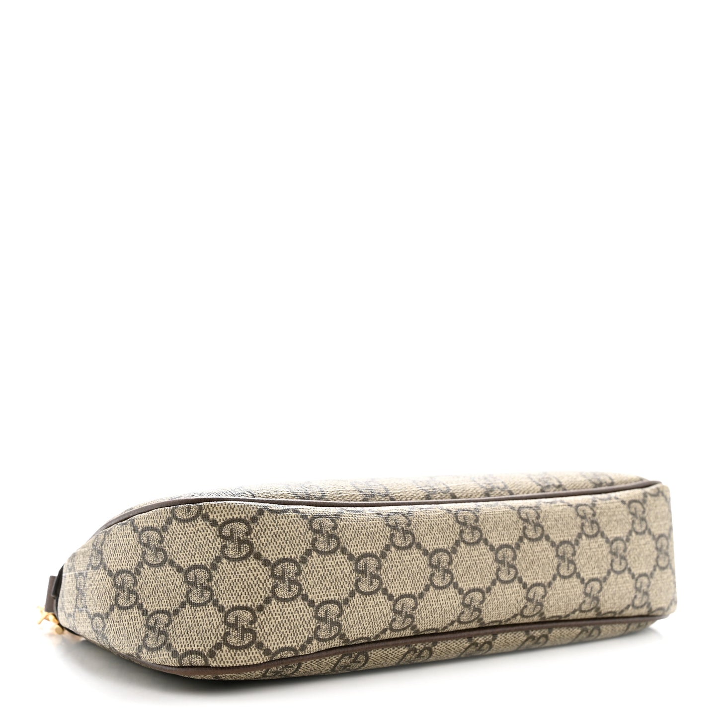 GG Supreme Monogram Textured Dollar Calfskin Web Small Ophidia GG Handbag Beige Ebony New Acero